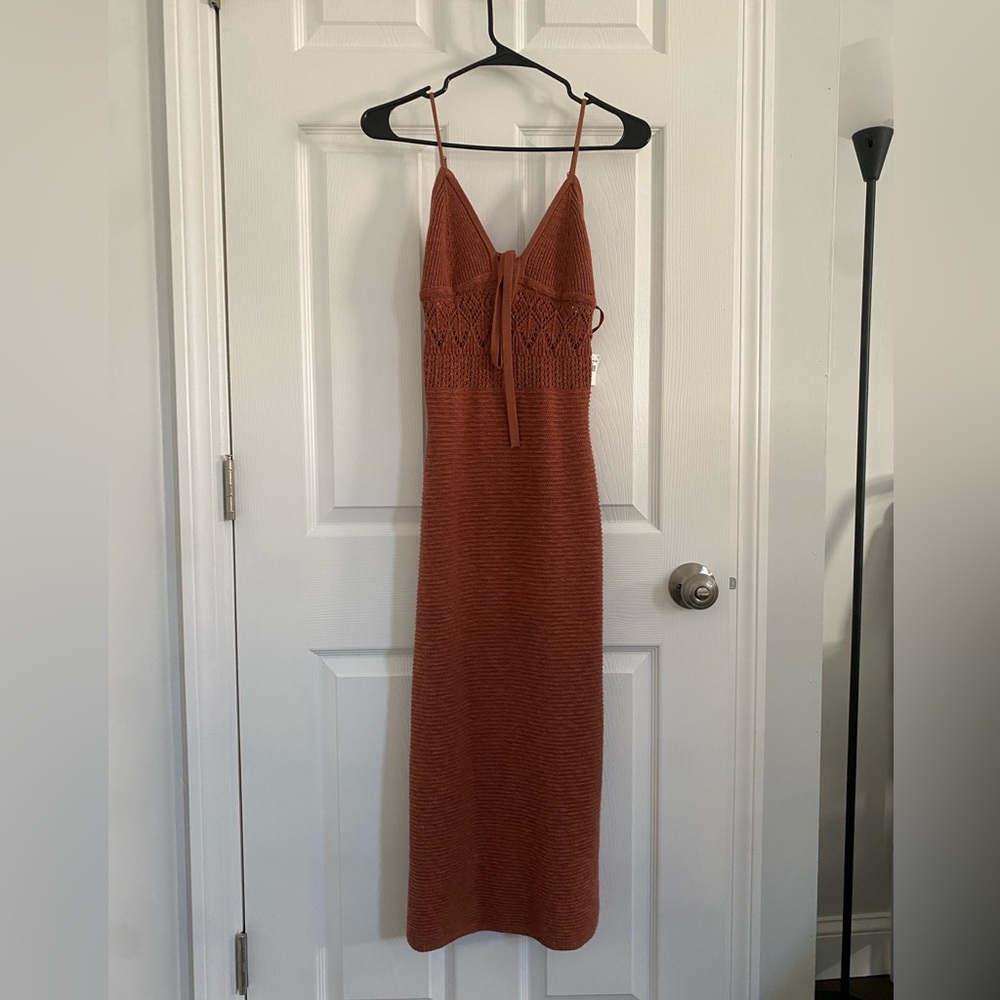 NWT Abercrombie & Fitch crochet midi dress size Small